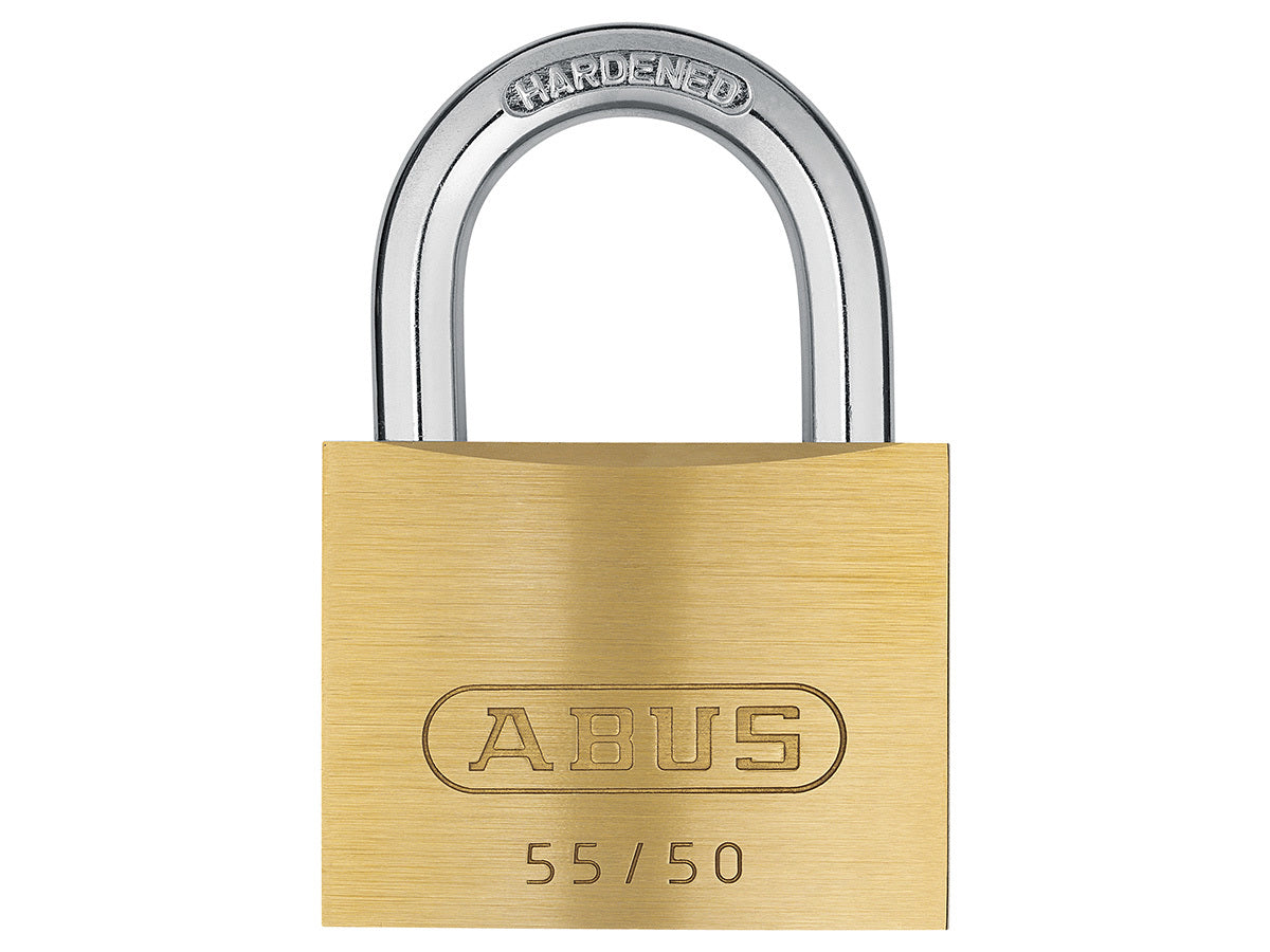 ABUS 55/50 BRASS PADLOCK WITH 2 KEYS