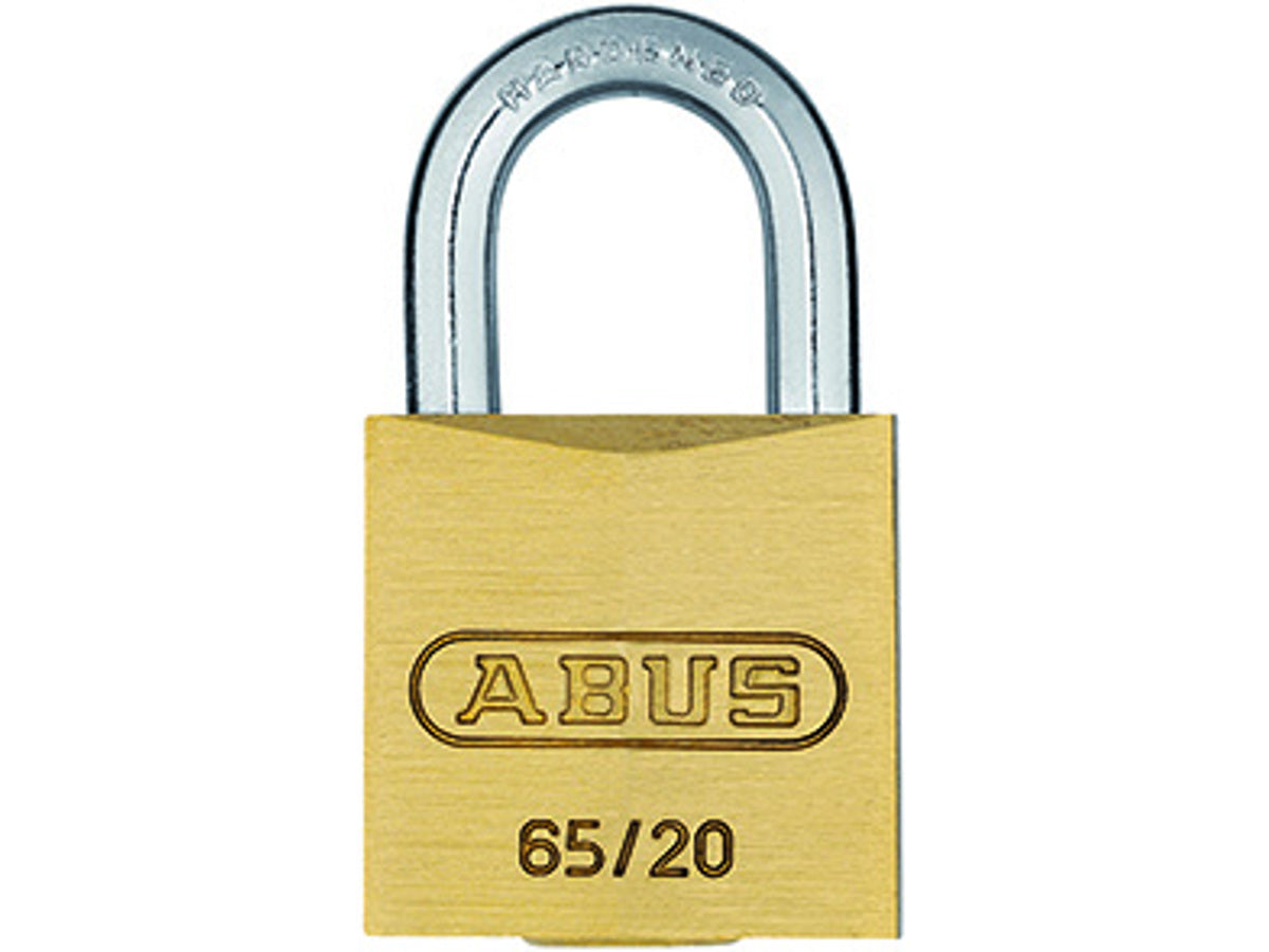 ABUS 65 series 20mm brass padlock WITH 2 KEYS