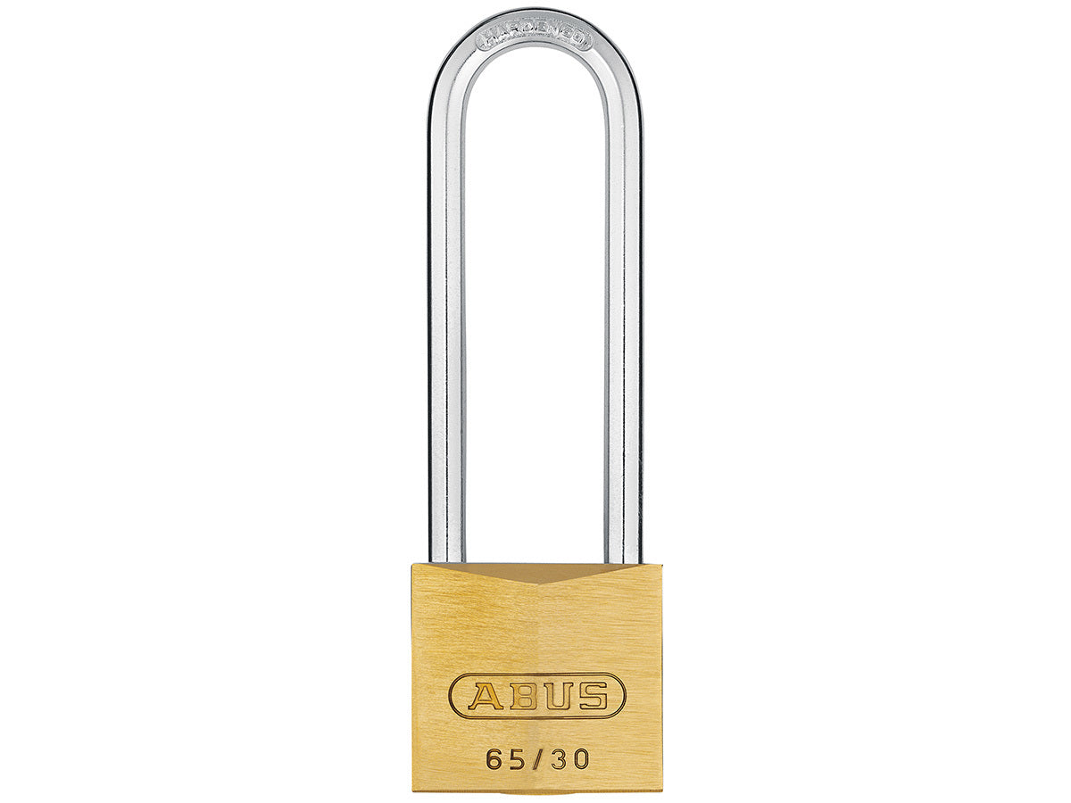 ABUS 65 series brass 30mm padlock 60mm shackle WITH 2 KEYS