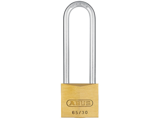 ABUS 65 series brass 30mm padlock 60mm shackle WITH 2 KEYS