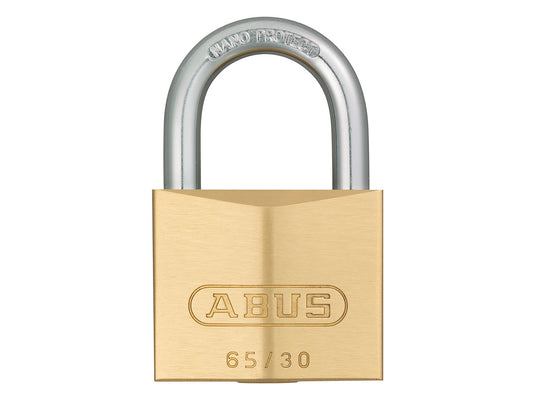 ABUS 65 series brass 30mm padlock WITH 2 KEYS