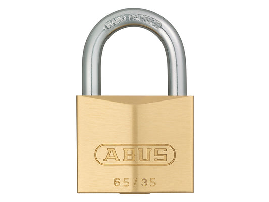 ABUS 65 series brass 35mm padlock WITH 2 KEYS