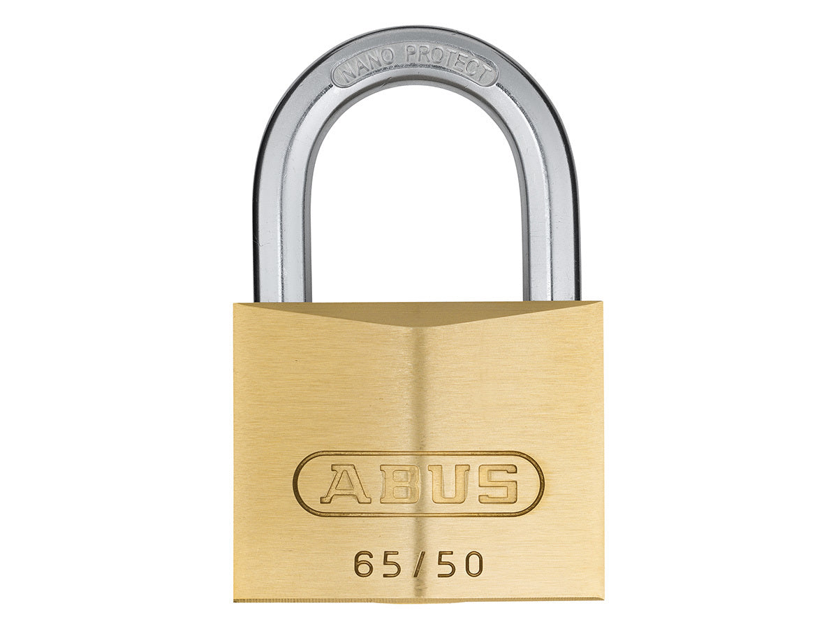 ABUS 65 series brass 50mm padlock IB shackle KEYED ALIKE