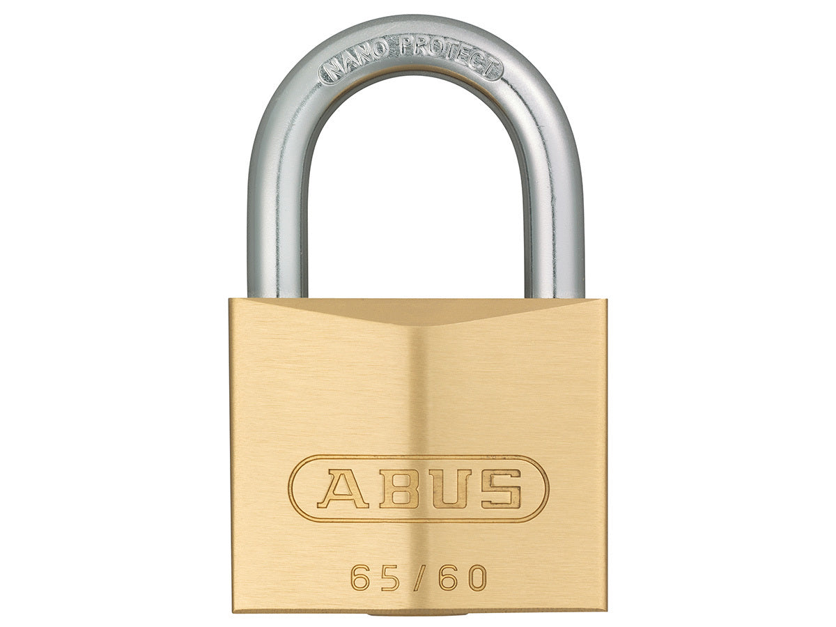 ABUS 65 series brass 60mm padlock WITH 2 KEYS