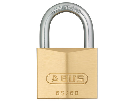 ABUS 65 series brass 60mm padlock WITH 2 KEYS