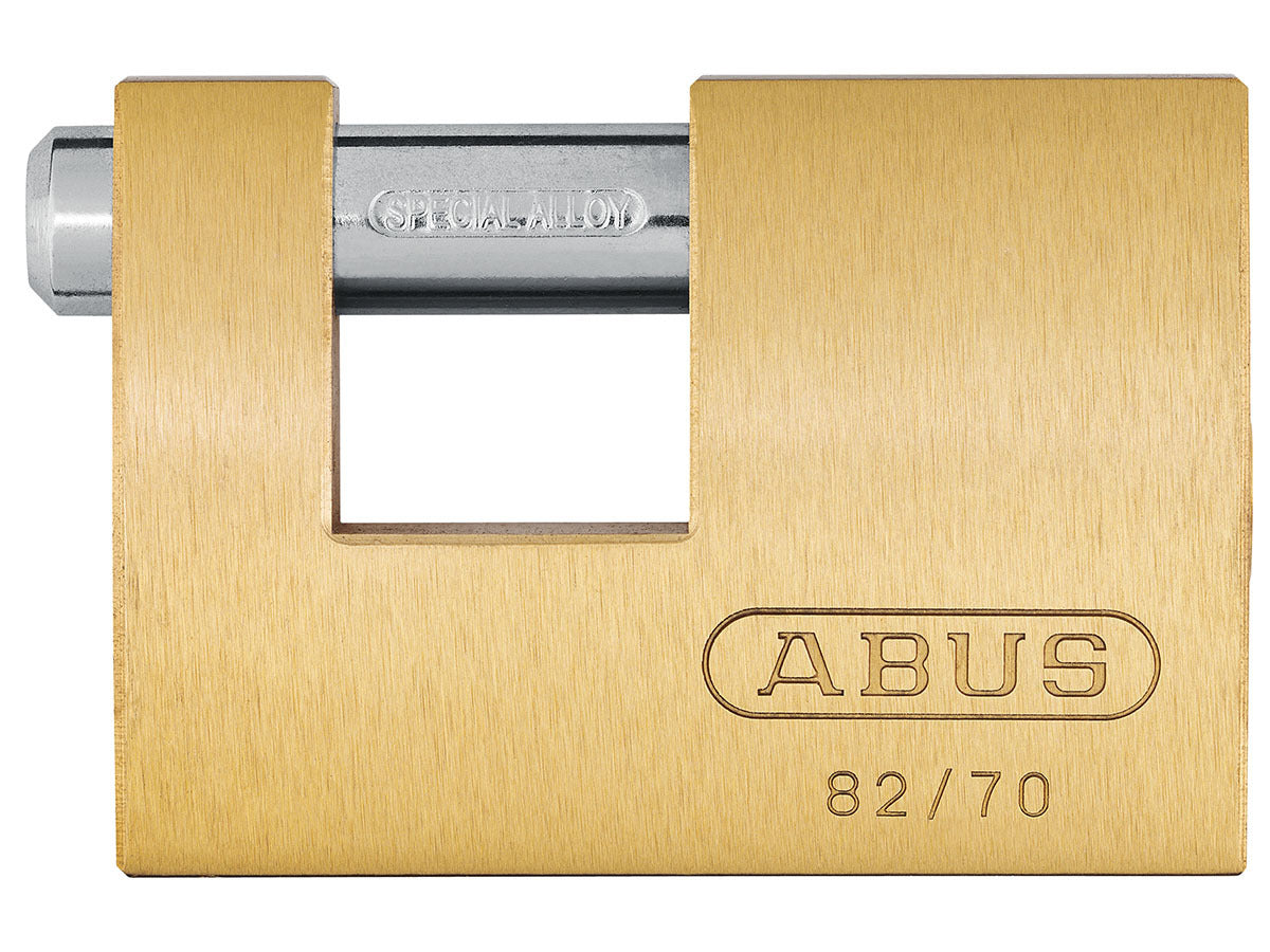 ABUS 82 series Monobloc 70mm brass shutter lock