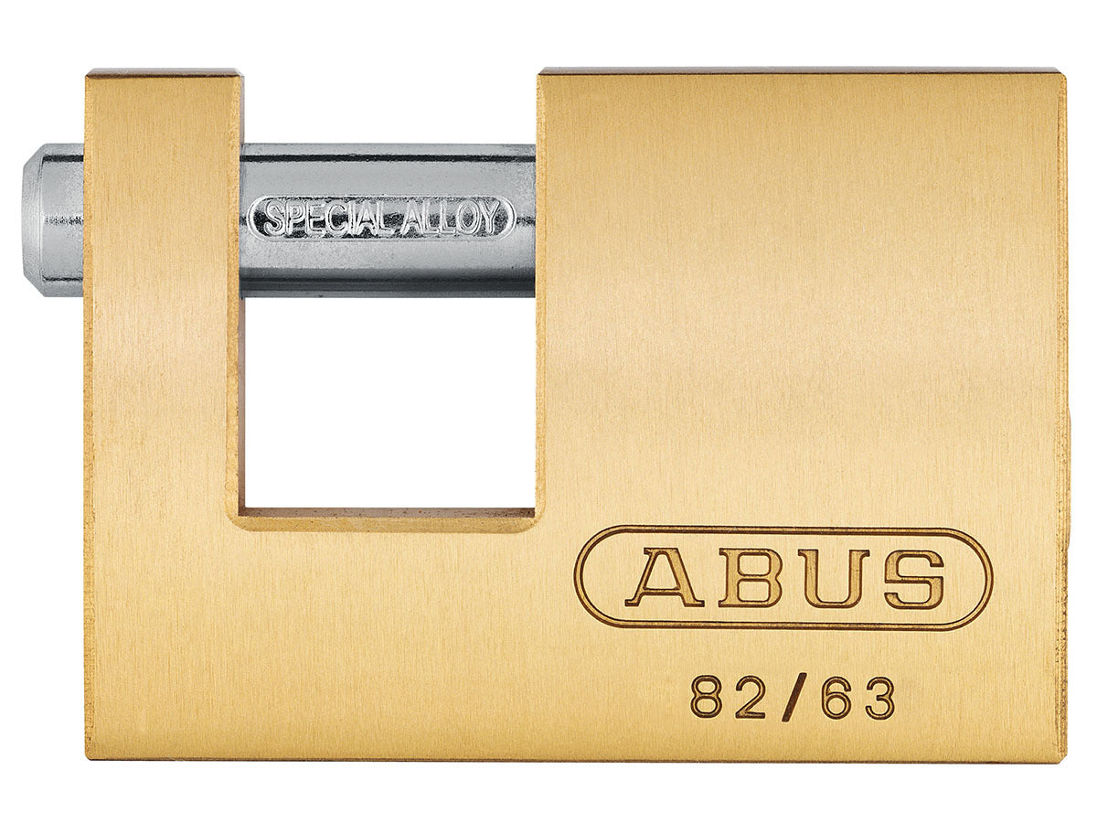 ABUS 82 series Monobloc 63mm brass shutter lock